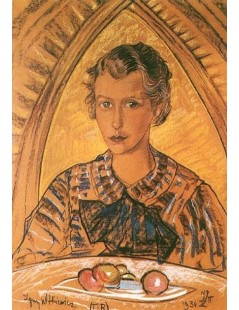 Tytuł: Portret Joanny Czaplickiej, Autor: Stanisław Witkacy