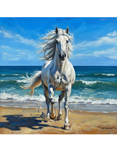 Tytuł: Koń nad brzegiem morza, Autor: 