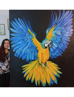 Tytuł: Papuga Ara, Autor: Emilia Czupryńska