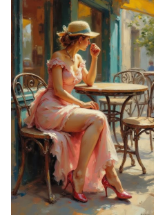 Tytuł: Dziewczyna w kremowerj sukience, Autor: 